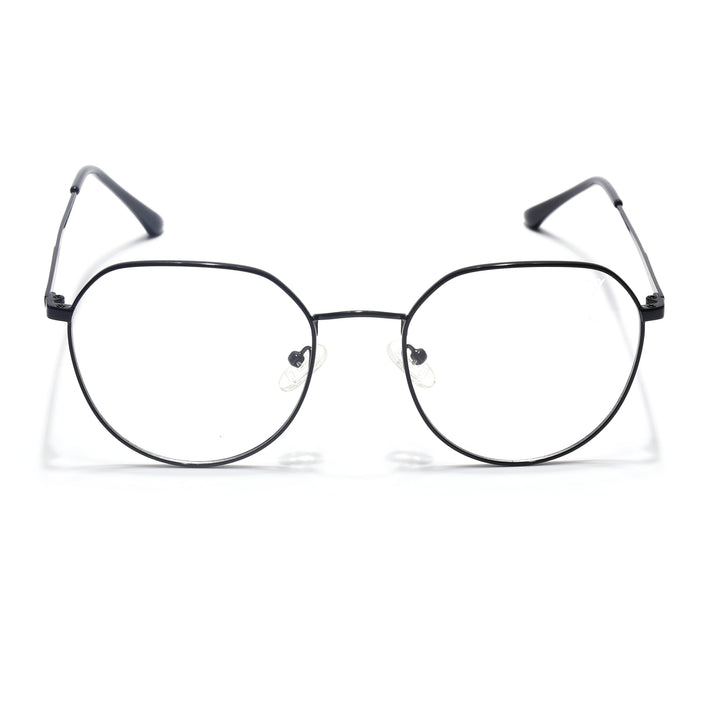 Voyage Metal Master Shine Black Round Eyeglasses for Men & Women - MG5025-C2