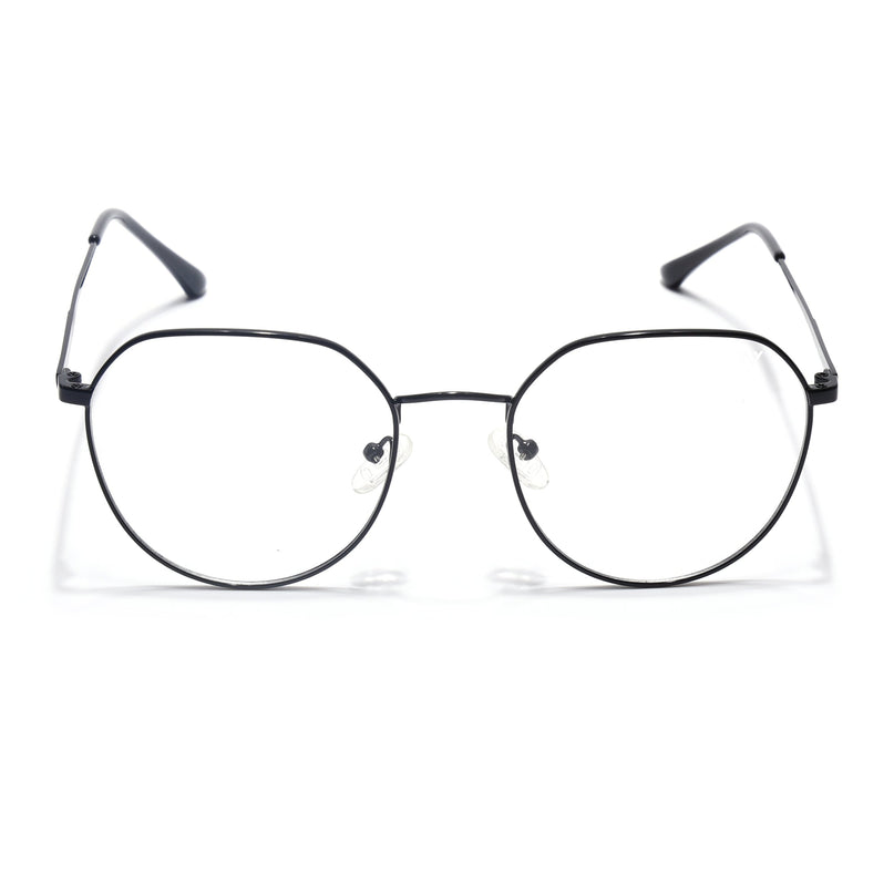 Voyage Metal Master Shine Black Round Eyeglasses for Men & Women - MG5025-C2