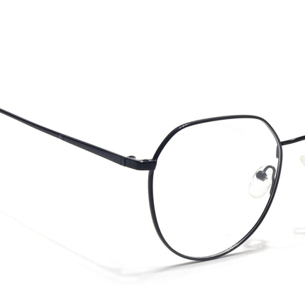 Voyage Metal Master Shine Black Round Eyeglasses for Men & Women - MG5025-C2