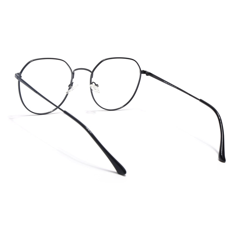 Voyage Metal Master Shine Black Round Eyeglasses for Men & Women - MG5025-C2