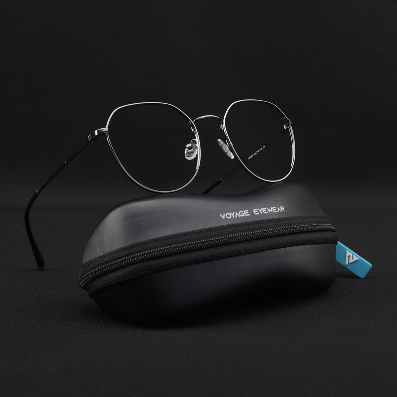 Voyage Metal Master Grey Round Eyeglasses for Men & Women - MG5026-C3
