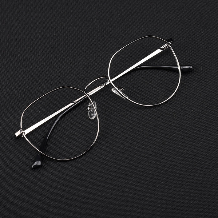 Voyage Metal Master Grey Round Eyeglasses for Men & Women - MG5026-C3