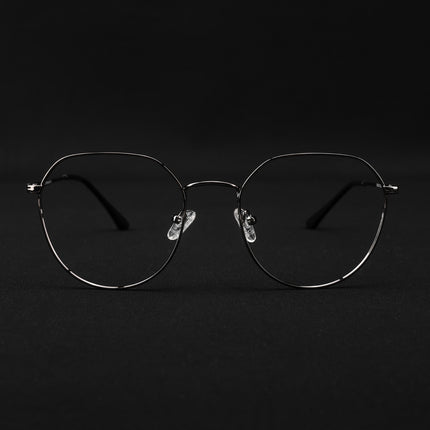 Voyage Metal Master Grey Round Eyeglasses for Men & Women - MG5026-C3