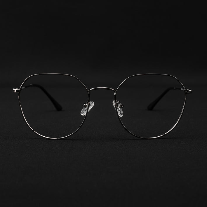 Voyage Metal Master Grey Round Eyeglasses for Men & Women - MG5026-C3