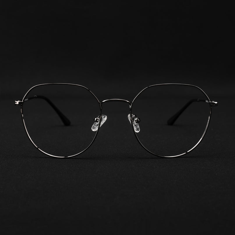 Voyage Metal Master Grey Round Eyeglasses for Men & Women - MG5026-C3