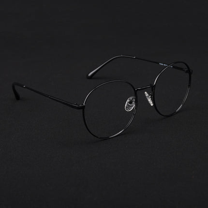 Voyage Metal Master Shine Black Round Eyeglasses for Men & Women - MG5029-C2