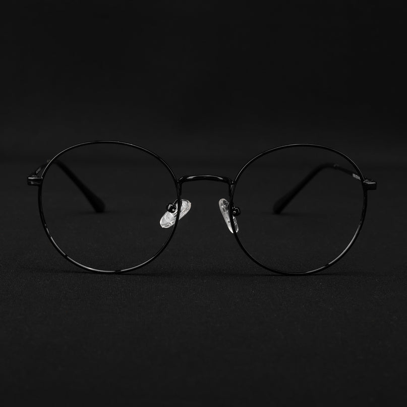 Voyage Metal Master Shine Black Round Eyeglasses for Men & Women - MG5029-C2