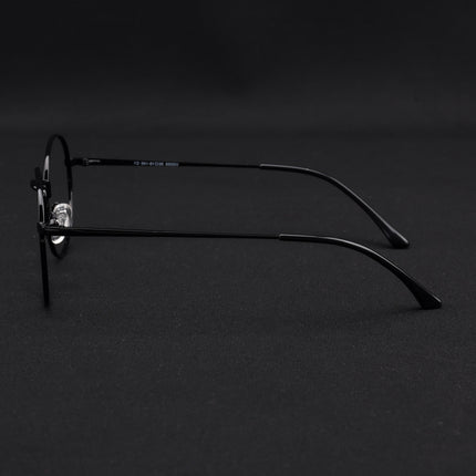 Voyage Metal Master Shine Black Round Eyeglasses for Men & Women - MG5029-C2