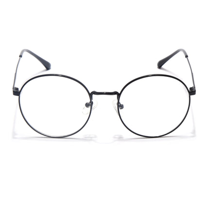Voyage Metal Master Shine Black Round Eyeglasses for Men & Women - MG5029-C2