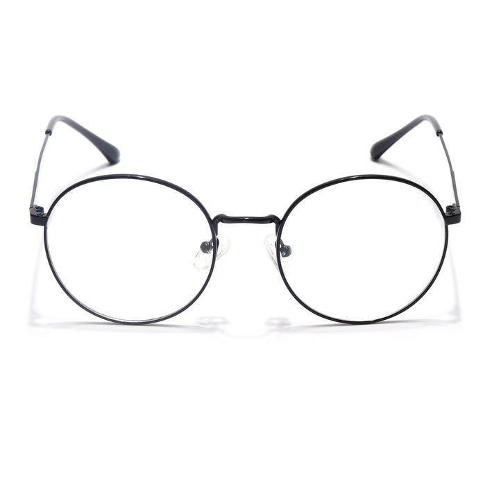 Voyage Metal Master Shine Black Round Eyeglasses for Men & Women - MG5029-C2
