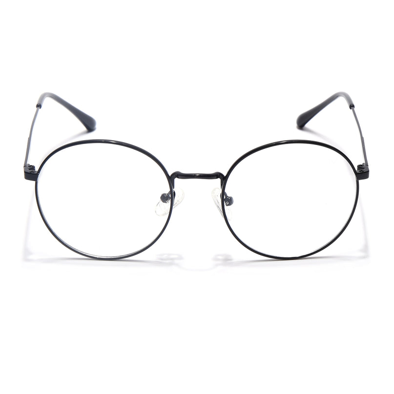Voyage Metal Master Shine Black Round Eyeglasses for Men & Women - MG5029-C2