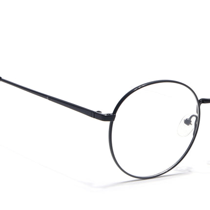 Voyage Metal Master Shine Black Round Eyeglasses for Men & Women - MG5029-C2