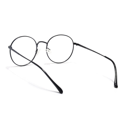 Voyage Metal Master Shine Black Round Eyeglasses for Men & Women - MG5029-C2