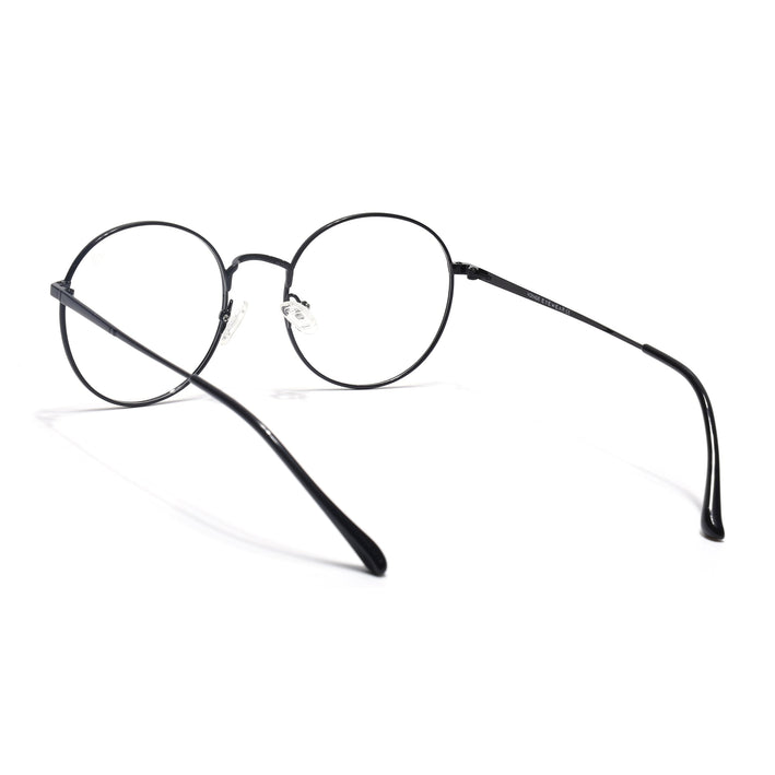 Voyage Metal Master Shine Black Round Eyeglasses for Men & Women - MG5029-C2