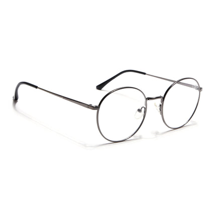 Voyage Metal Master Grey Round Eyeglasses for Men & Women - MG5030-C3