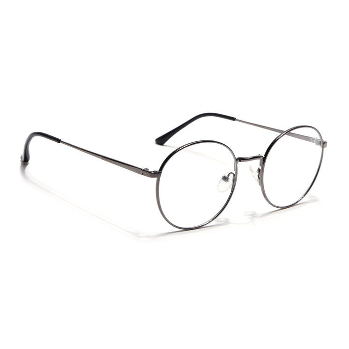 Voyage Metal Master Grey Round Eyeglasses for Men & Women - MG5030-C3