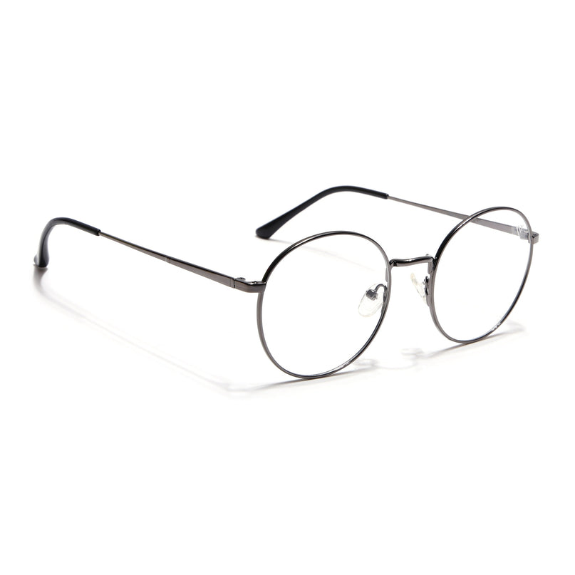 Voyage Metal Master Grey Round Eyeglasses for Men & Women - MG5030-C3