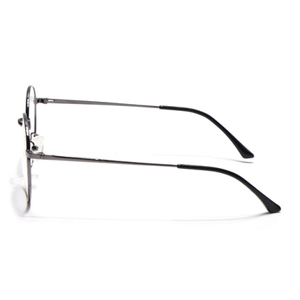 Voyage Metal Master Grey Round Eyeglasses for Men & Women - MG5030-C3