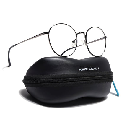 Voyage Metal Master Grey Round Eyeglasses for Men & Women - MG5030-C3