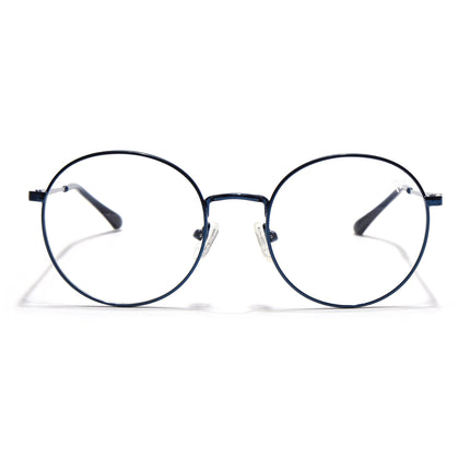 Voyage Metal Master Blue Round Eyeglasses for Men & Women - MG5031-C4