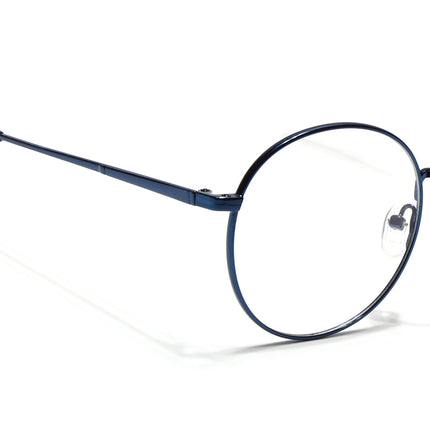 Voyage Metal Master Blue Round Eyeglasses for Men & Women - MG5031-C4