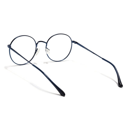 Voyage Metal Master Blue Round Eyeglasses for Men & Women - MG5031-C4