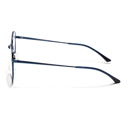 Voyage Metal Master Blue Round Eyeglasses for Men & Women - MG5031-C4