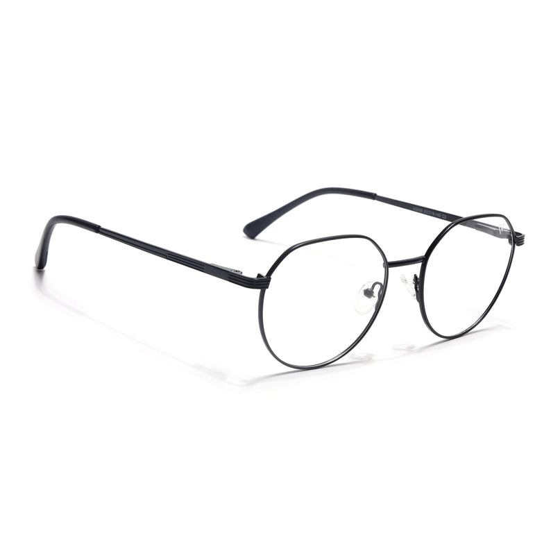 Voyage Metal Master Matt Black Round Eyeglasses for Men & Women - MG5032-C1
