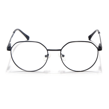 Voyage Metal Master Matt Black Round Eyeglasses for Men & Women - MG5032-C1