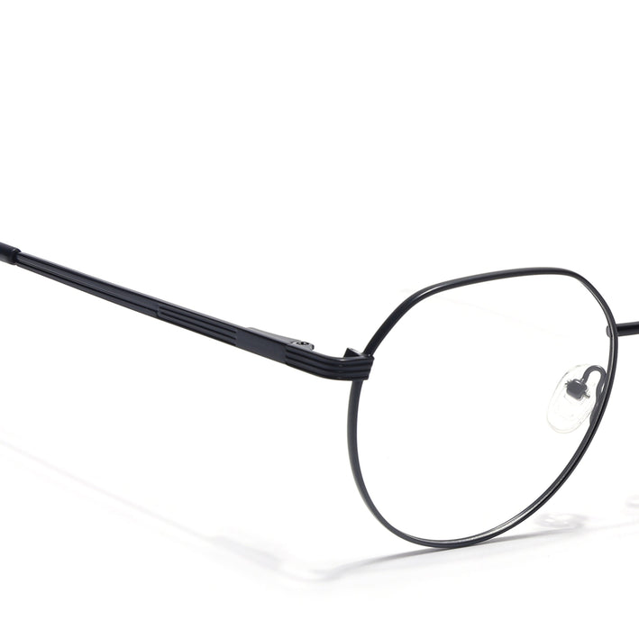 Voyage Metal Master Matt Black Round Eyeglasses for Men & Women - MG5032-C1