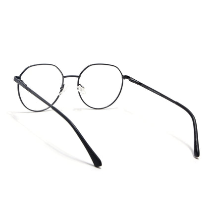 Voyage Metal Master Matt Black Round Eyeglasses for Men & Women - MG5032-C1