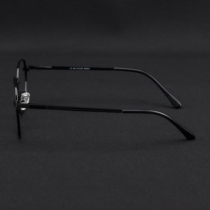 Voyage Metal Master Shine Black Round Eyeglasses for Men & Women - MG5033-C2