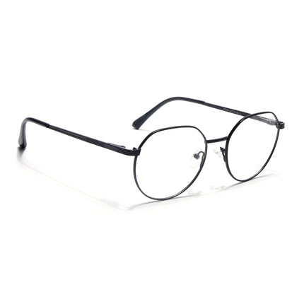 Voyage Metal Master Shine Black Round Eyeglasses for Men & Women - MG5033-C2