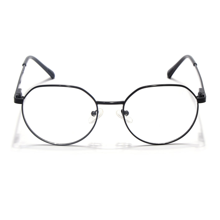 Voyage Metal Master Shine Black Round Eyeglasses for Men & Women - MG5033-C2