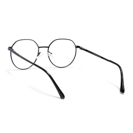 Voyage Metal Master Shine Black Round Eyeglasses for Men & Women - MG5033-C2