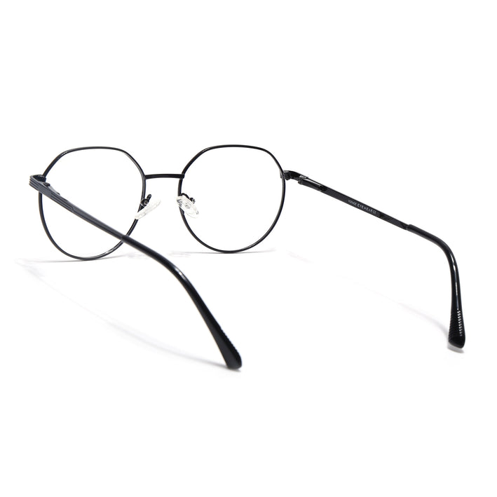 Voyage Metal Master Shine Black Round Eyeglasses for Men & Women - MG5033-C2