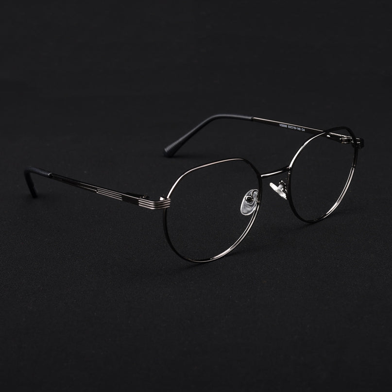 Voyage Metal Master Grey Round Eyeglasses for Men & Women - MG5034-C3