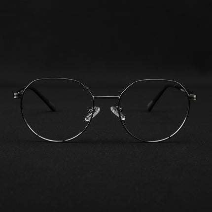 Voyage Metal Master Grey Round Eyeglasses for Men & Women - MG5034-C3