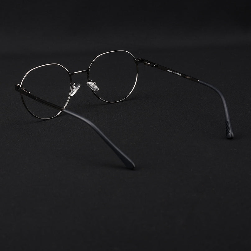 Voyage Metal Master Grey Round Eyeglasses for Men & Women - MG5034-C3