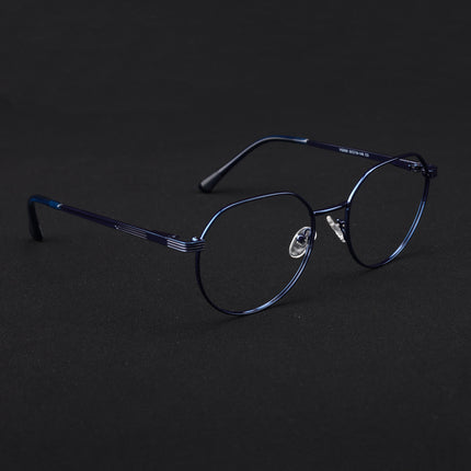 Voyage Metal Master Blue Round Eyeglasses for Men & Women - MG5035-C4