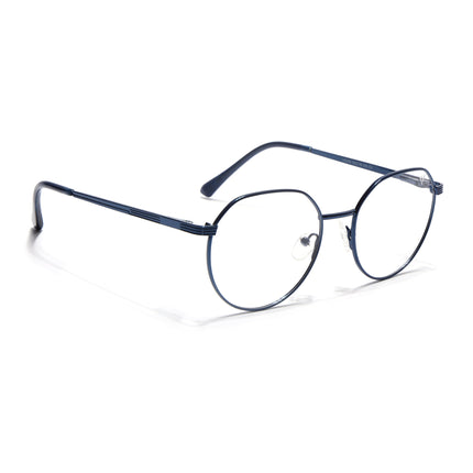 Voyage Metal Master Blue Round Eyeglasses for Men & Women - MG5035-C4