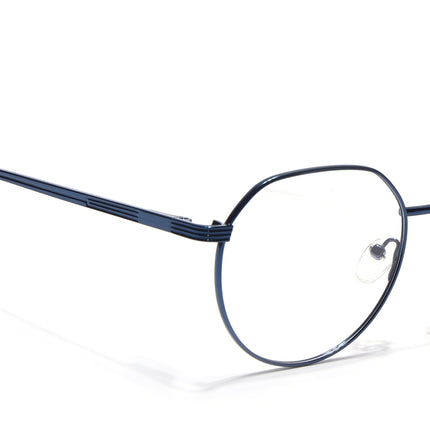 Voyage Metal Master Blue Round Eyeglasses for Men & Women - MG5035-C4
