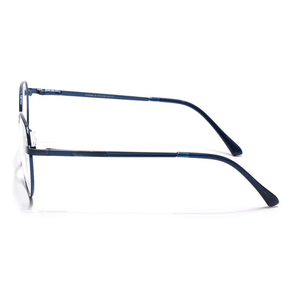 Voyage Metal Master Blue Round Eyeglasses for Men & Women - MG5035-C4