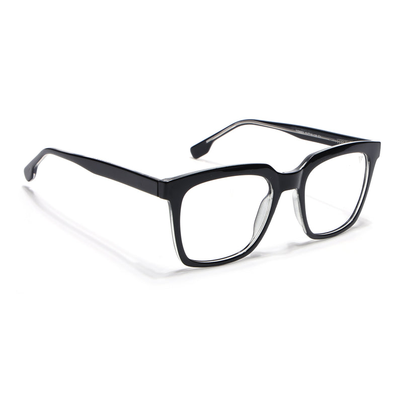 Voyage Shine Black Square Eyeglasses for Men & Women - MG4886-C1