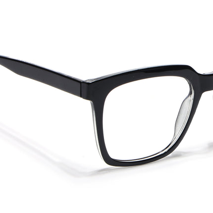 Voyage Shine Black Square Eyeglasses for Men & Women - MG4886-C1