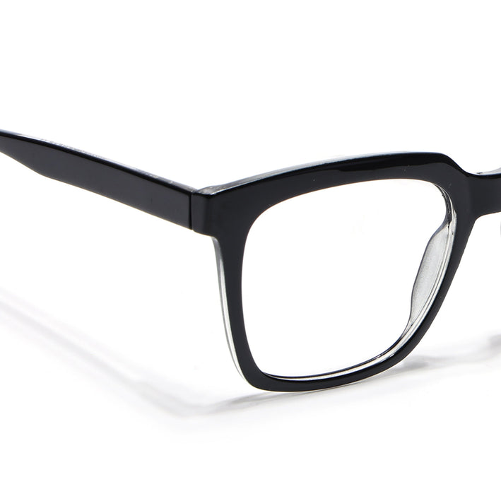 Voyage Shine Black Square Eyeglasses for Men & Women - MG4886-C1