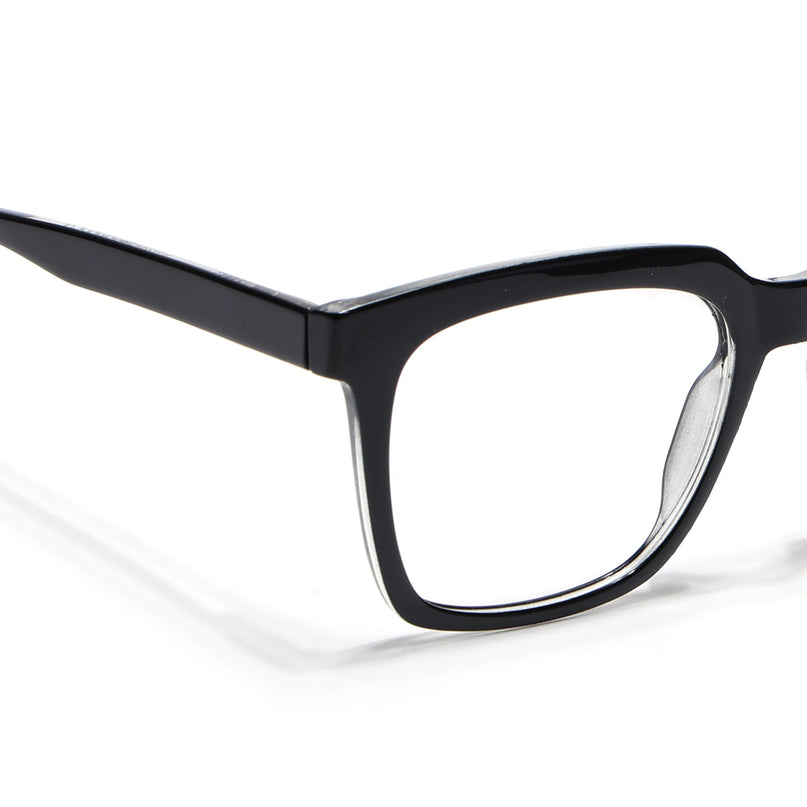 Voyage Shine Black Square Eyeglasses for Men & Women - MG4886-C1