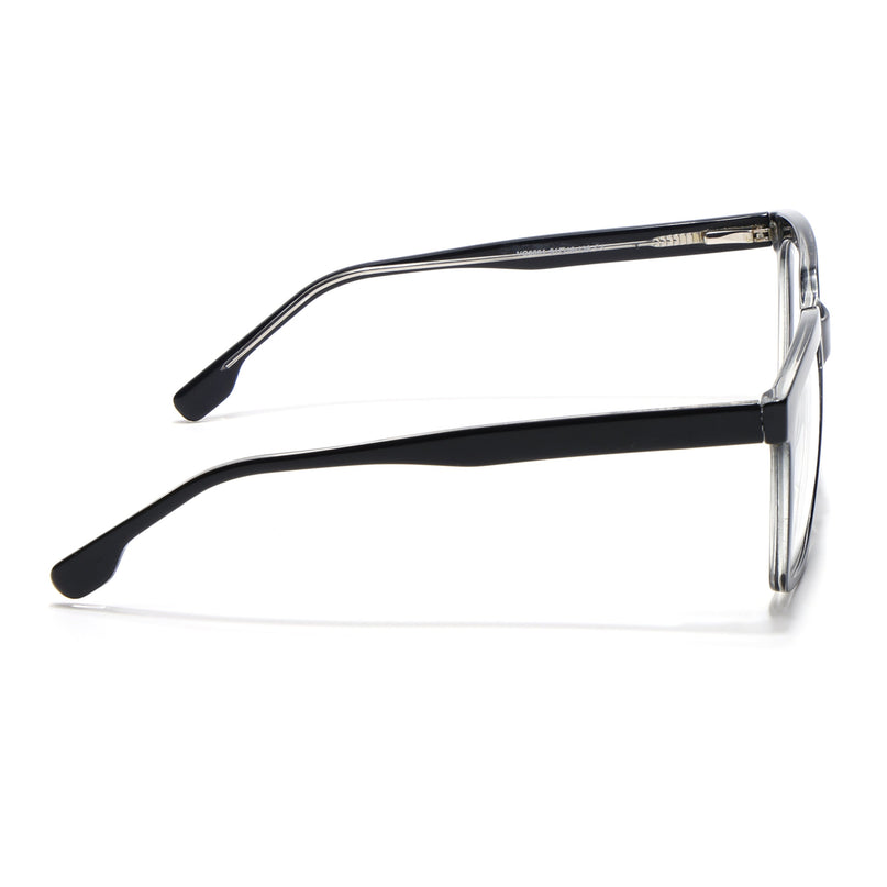 Voyage Shine Black Square Eyeglasses for Men & Women - MG4886-C1
