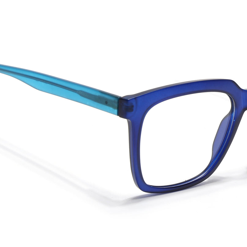 Voyage Navy Blue Square Eyeglasses for Men & Women - MG4890-C5