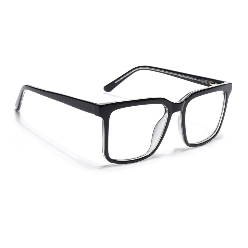 Voyage Shine Black Square Eyeglasses for Men & Women - MG4891-C1